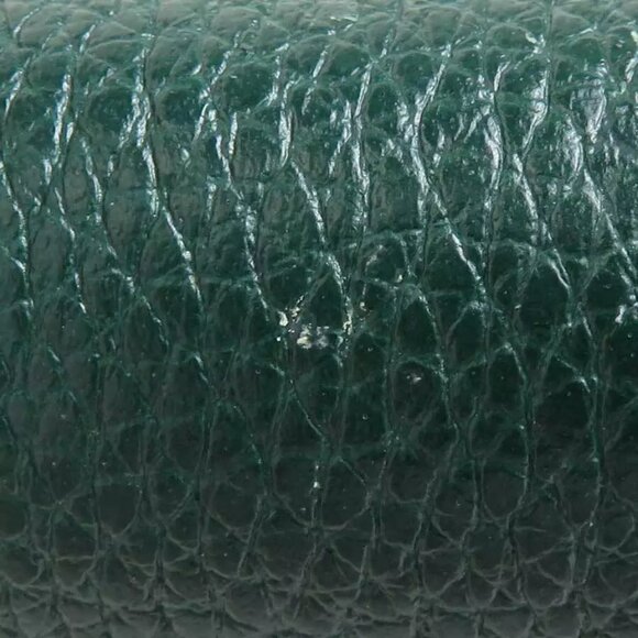 Auth GUCCI Bifold Wallet Chain Wallet Dark Green/Gold/Silver Leather - e59961a - Picture 6 of 11